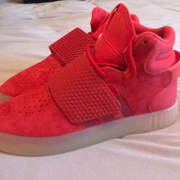 adidas tubular high top red